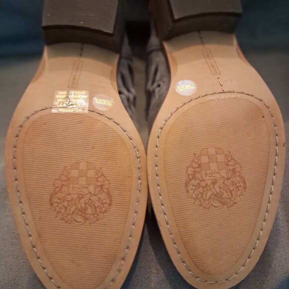 Vince Camuto Ankle Boots, Suede, Size 7 1/2, Heel Height 1 3/4" - Picture 4 of 5